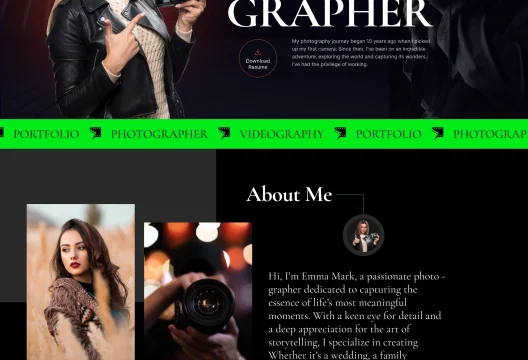 Photographer-Portfolio-Home-page